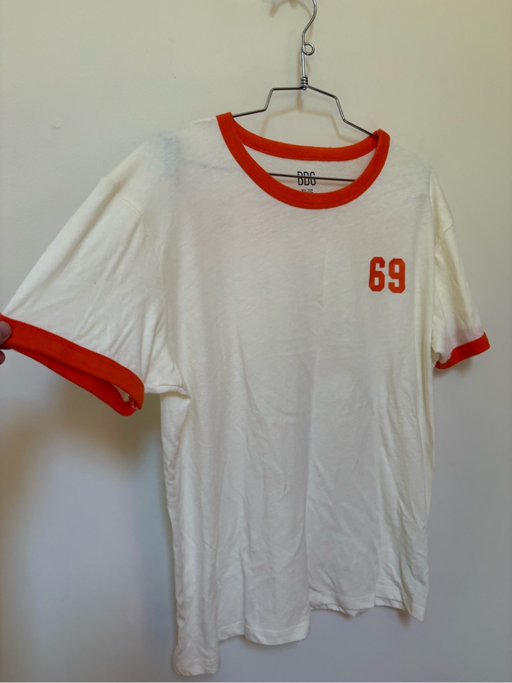 NWOT Urban Outfitters BDG Varsity Graphic Slim Fit Retro Ringer Tee Size XL - Picture 6 of 11
